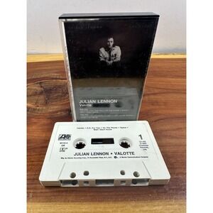 Julian Lennon VALOTTE Original‎ 1984 Atlantic Cassette   Too Late Goodbyes